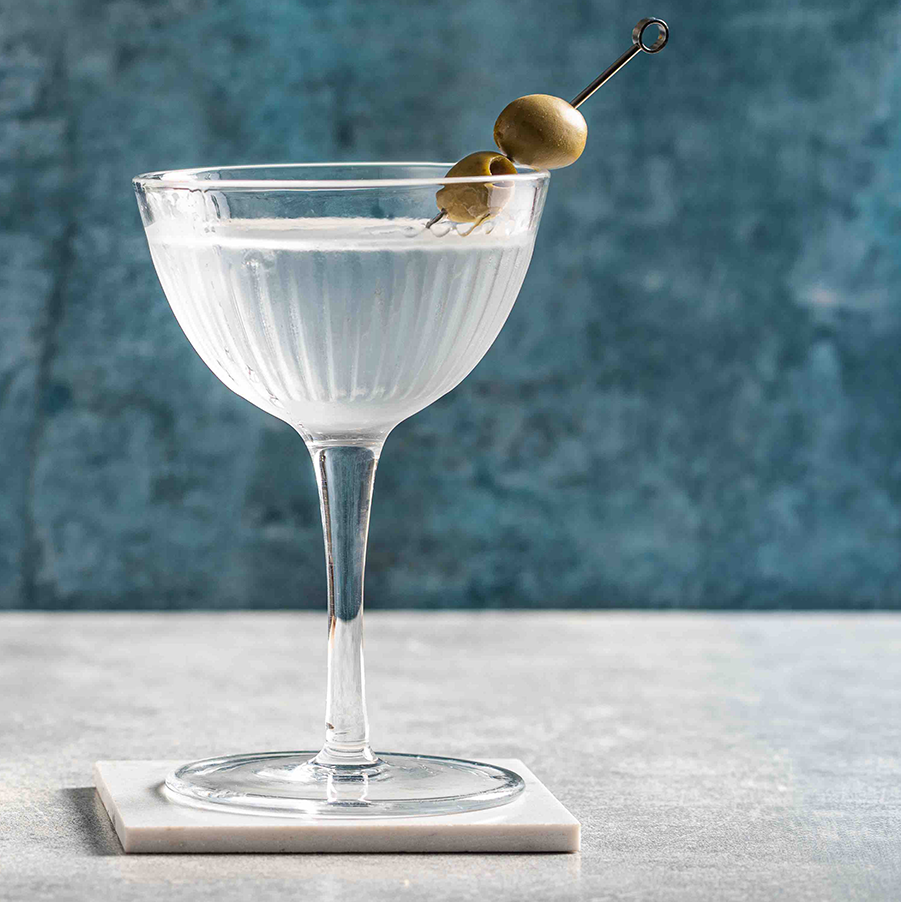 Icelandic Martini cocktail made with Saltverk Flaky Sea Salt