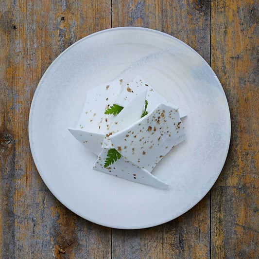Chocolate mousse with Saltverk Licorice Salt meringue