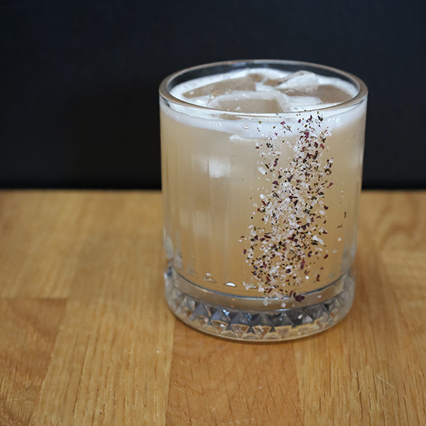 Grilled pineapple margarita with Saltverk Seaweed Salt