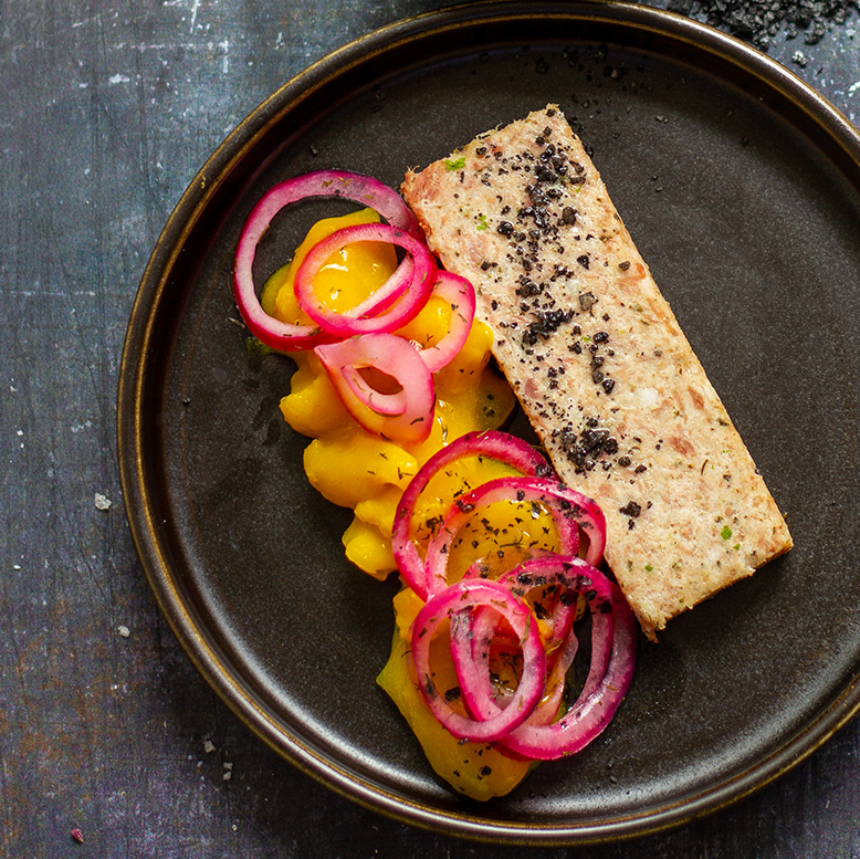Pork terrine made with Saltverk sea salt