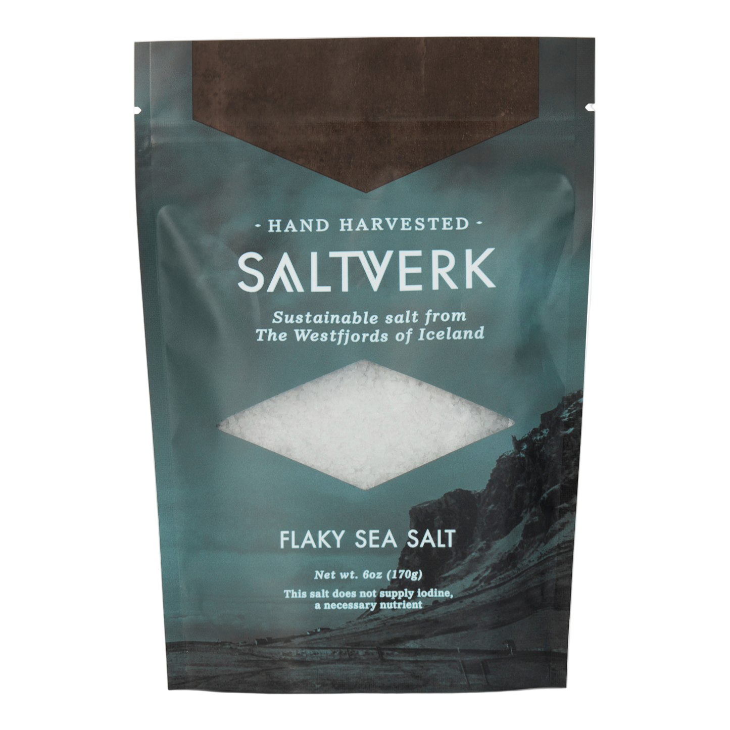 Saltverk Flaky Sea Salt 6oz resealable pouch