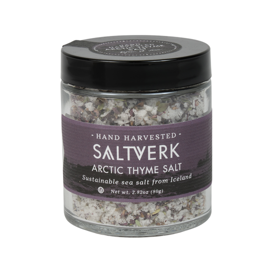 Jar of Saltverk Arctic Thyme Salt