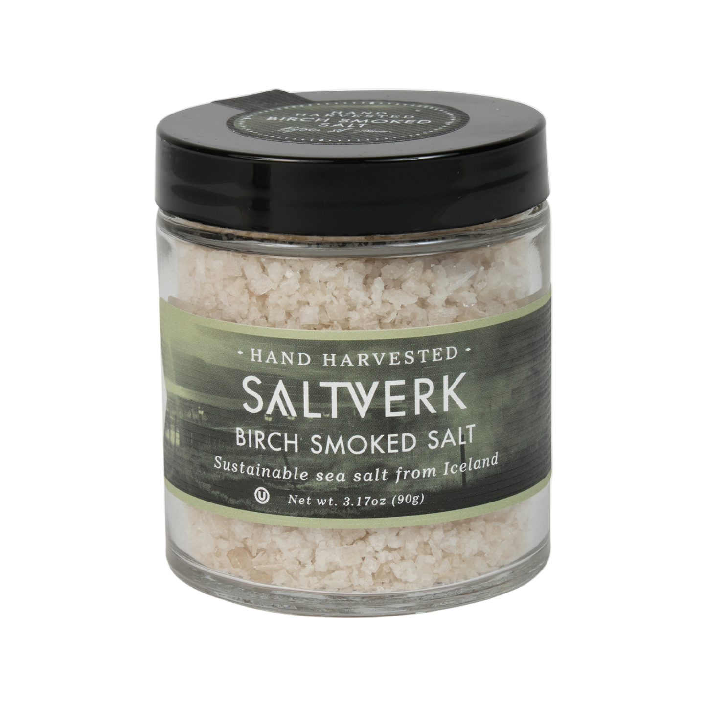 Jar of Saltverk Birch Smoked Salt